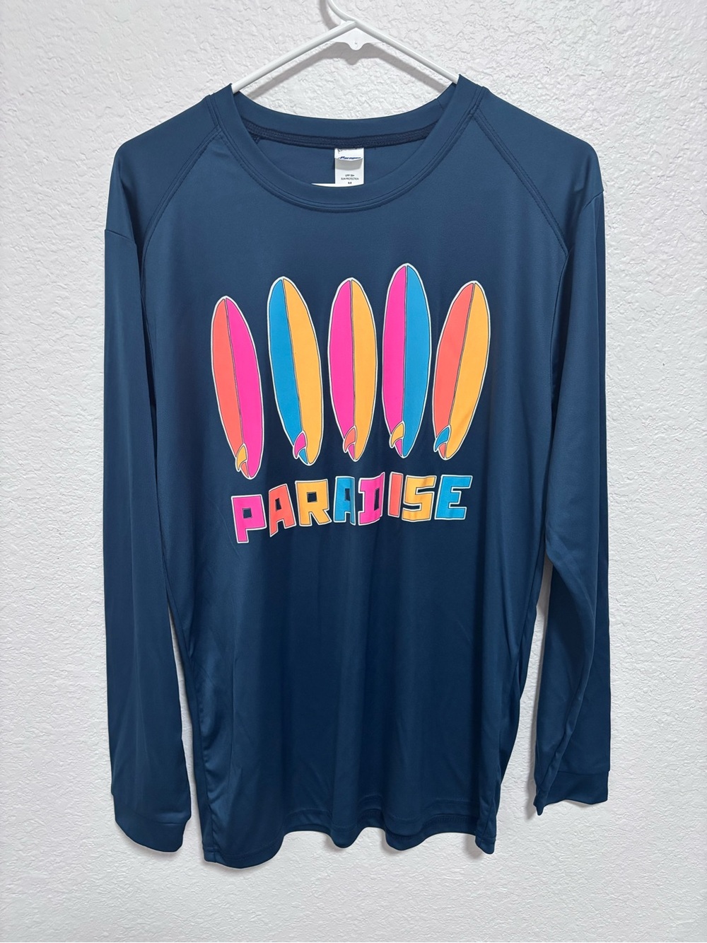 Women’s Navy Paradise Surf Rash Guard - Long Sleeve